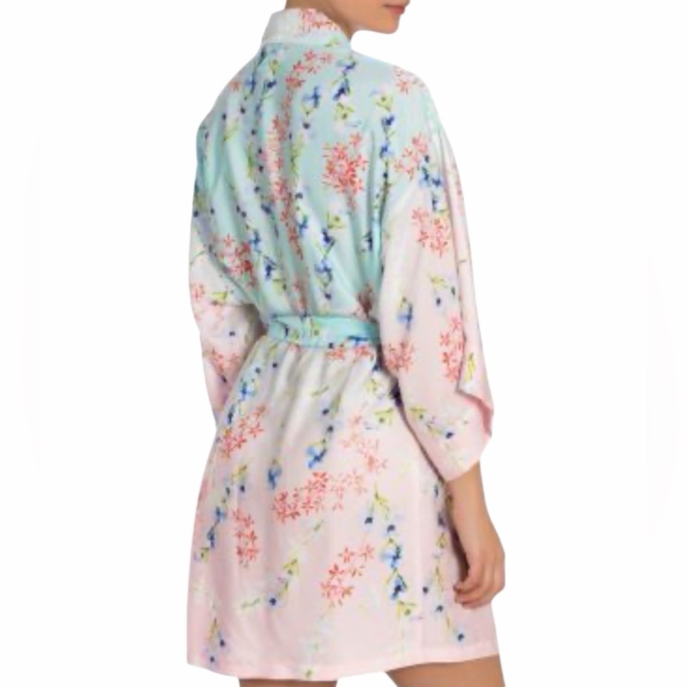 Jonquil In Bloom Floral Robe Size XS-S - Picture 2 of 6